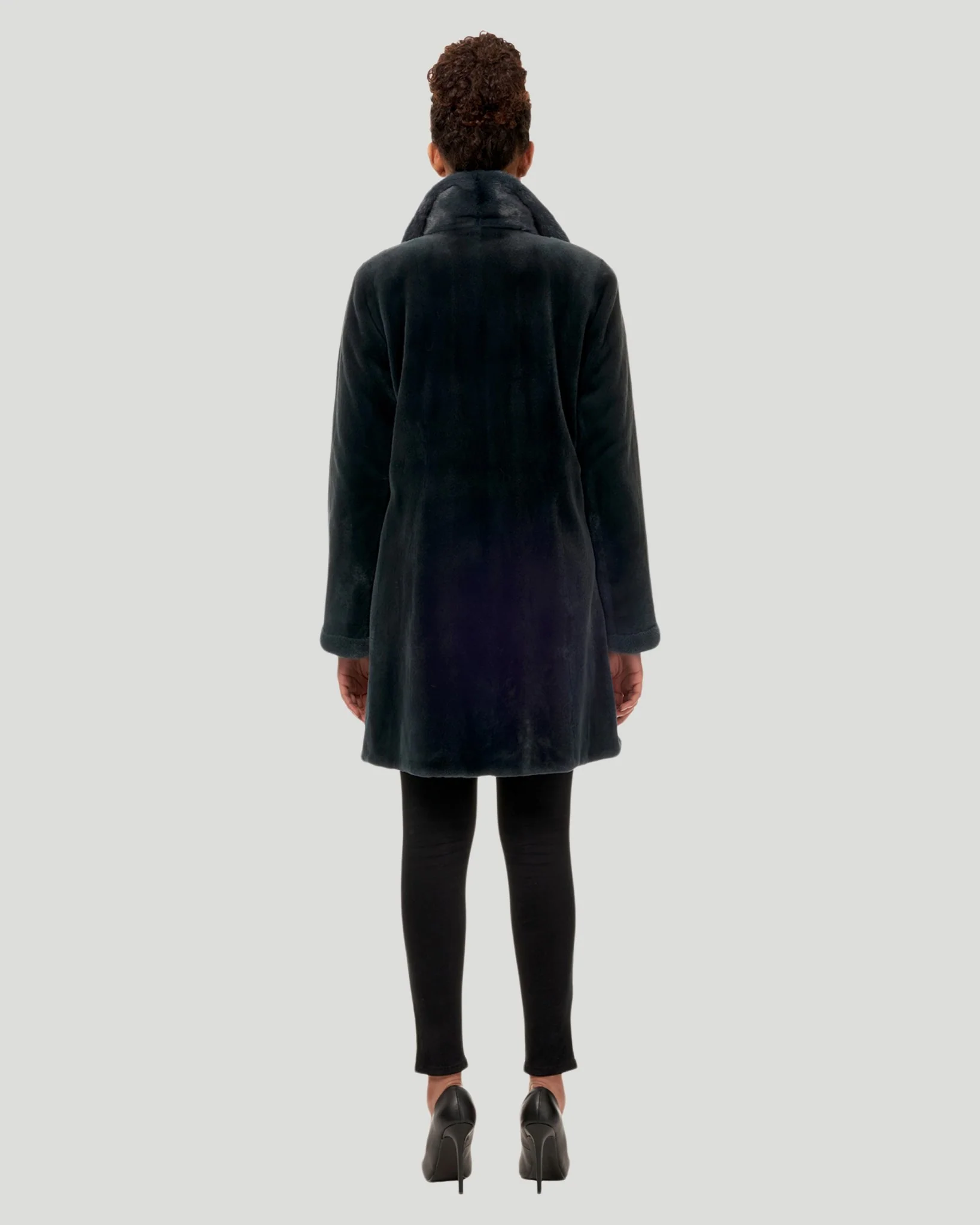 Sheared Mink Reversible Short Coat - Image 21