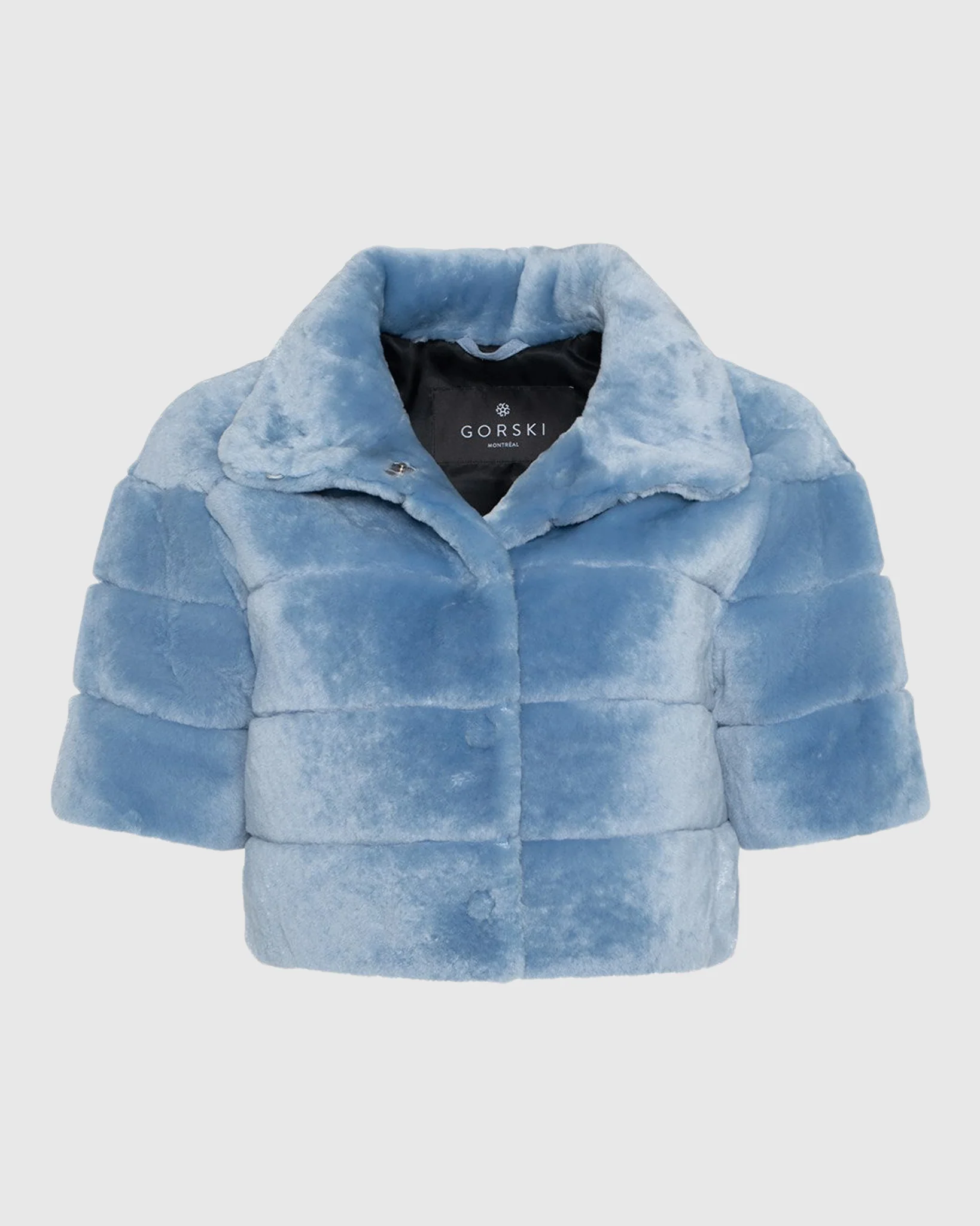 SHEARLING LAMB BOLERO WITH CROPPED SLEEVES - Image 15