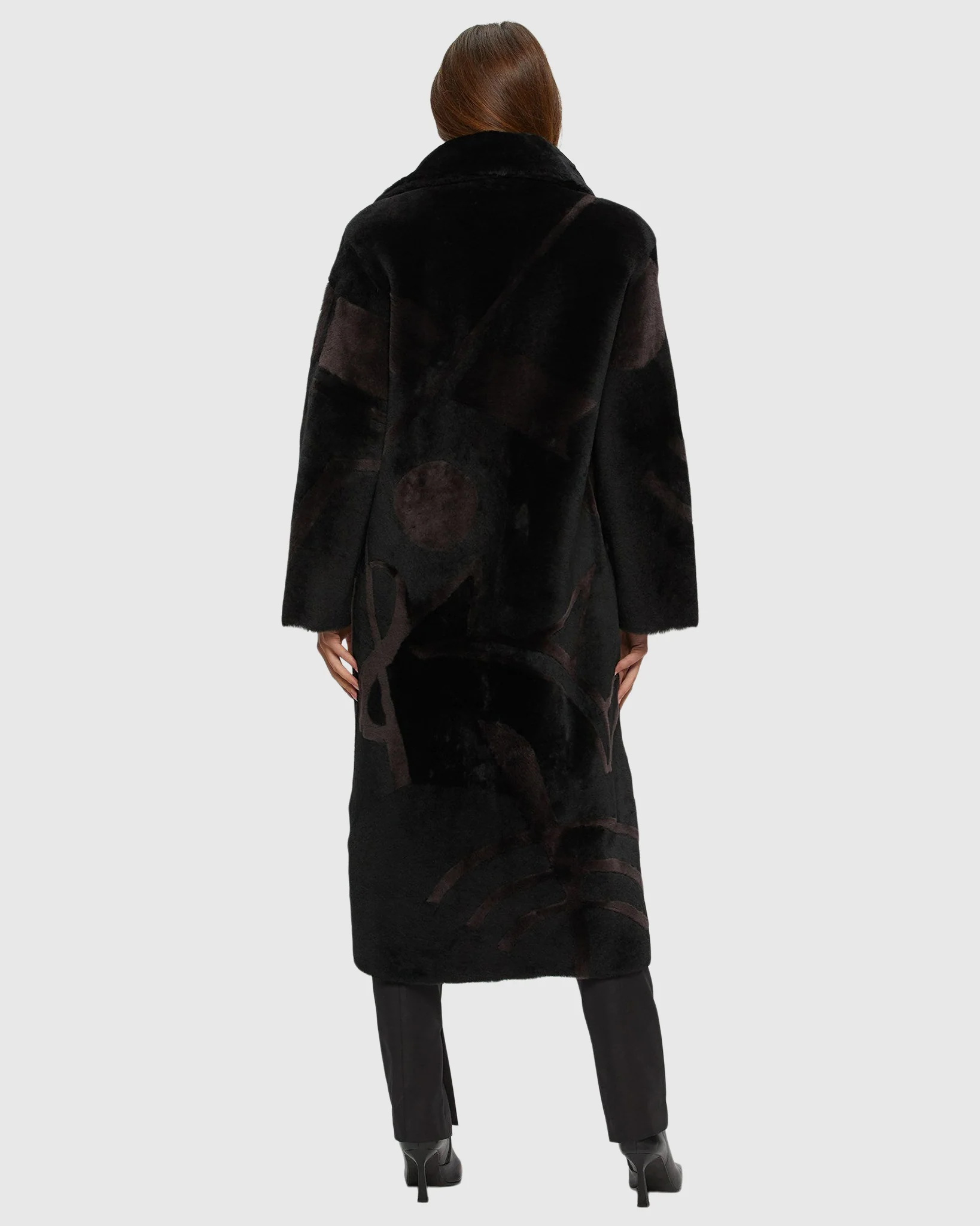SHEARLING LAMB COAT WITH INTARSIA - Image 7