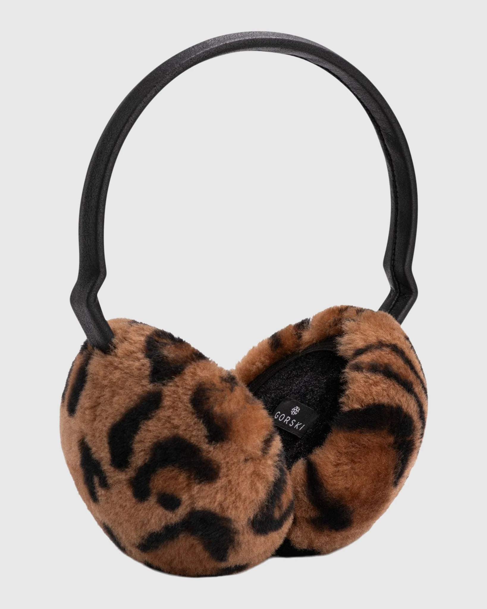 SELECT SHEARLING LAMB EARMUFFS WITH LEATHER FRAME - Image 15
