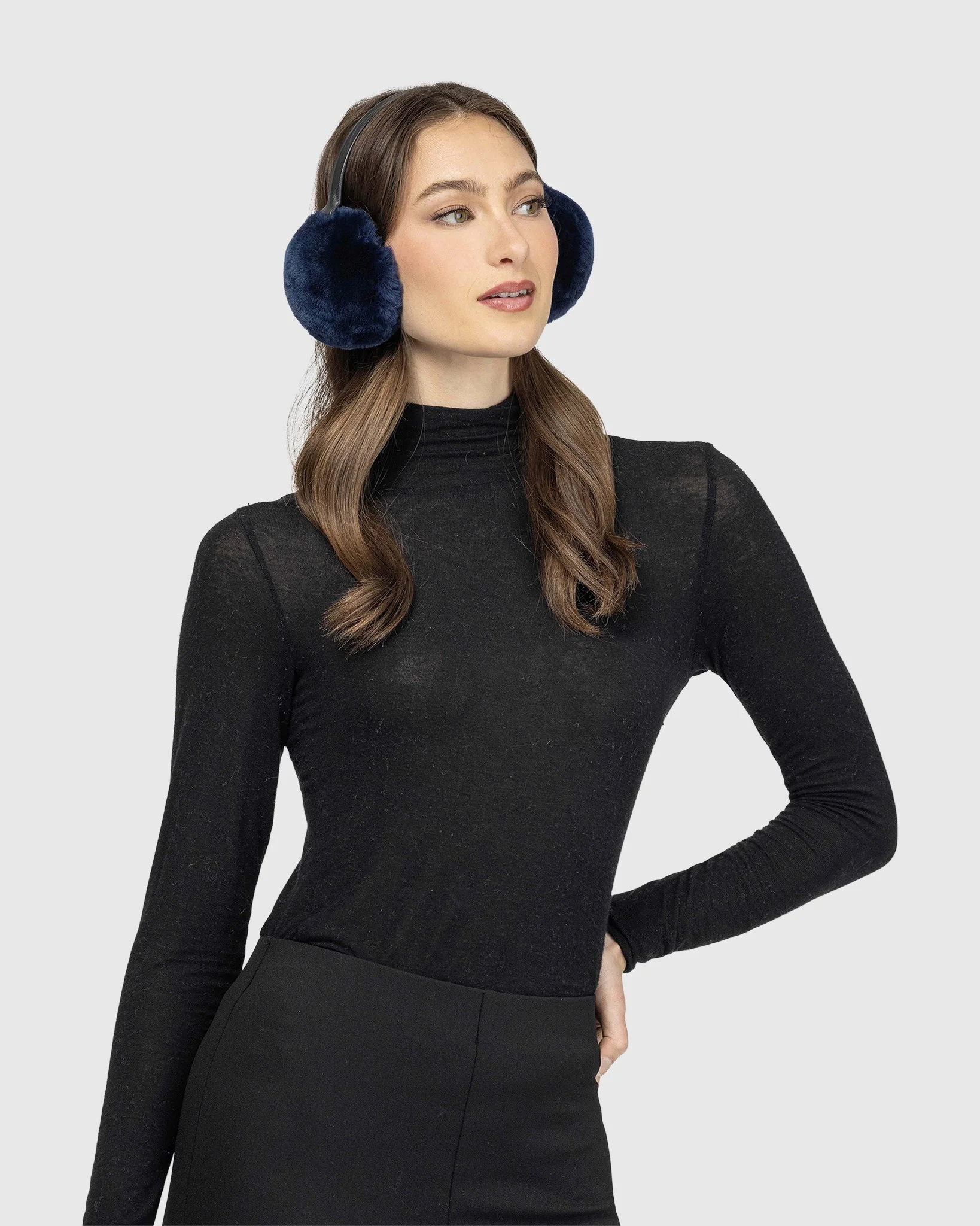 SELECT SHEARLING LAMB EARMUFFS WITH LEATHER FRAME - Image 24