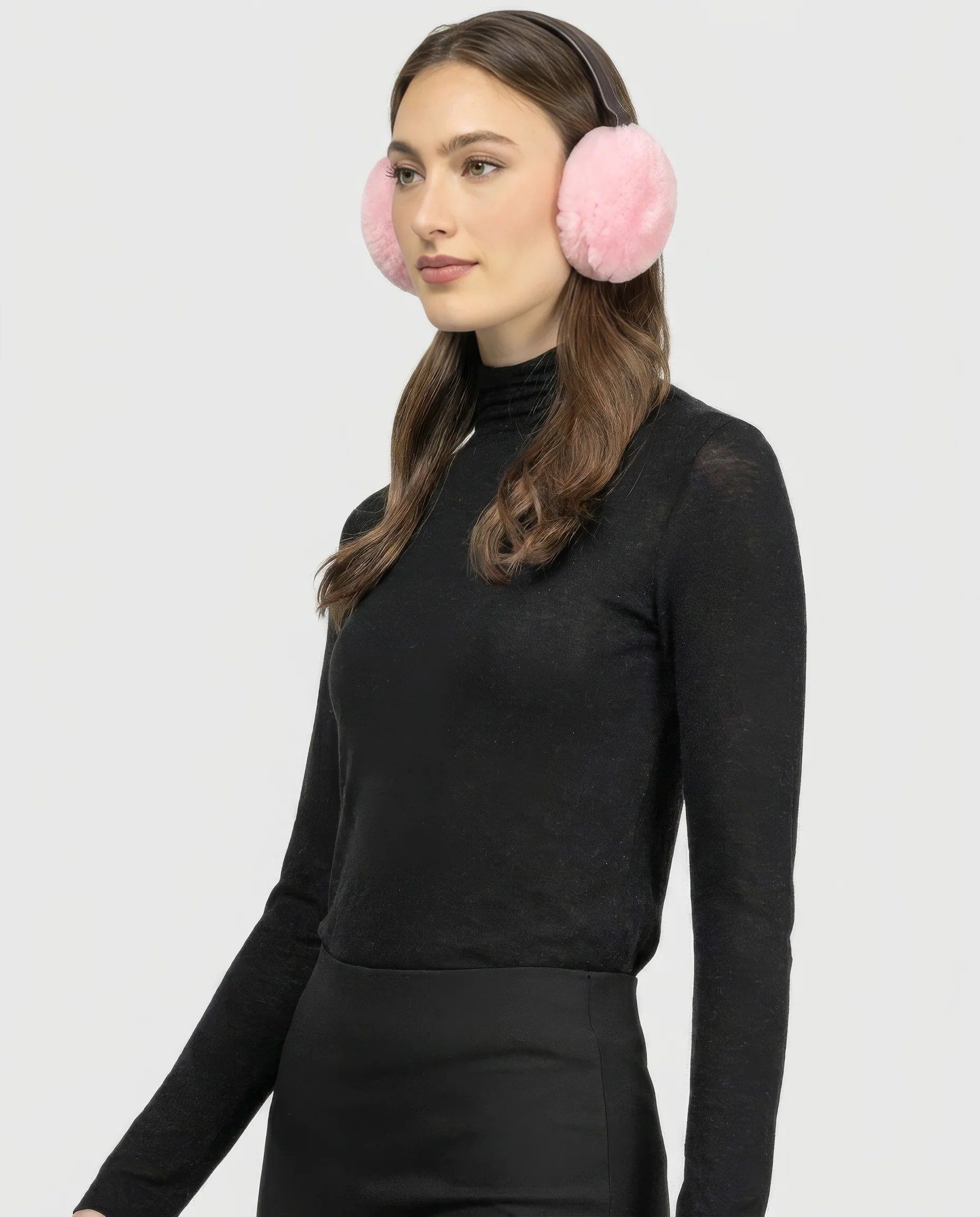 SELECT SHEARLING LAMB EARMUFFS WITH LEATHER FRAME - Image 30