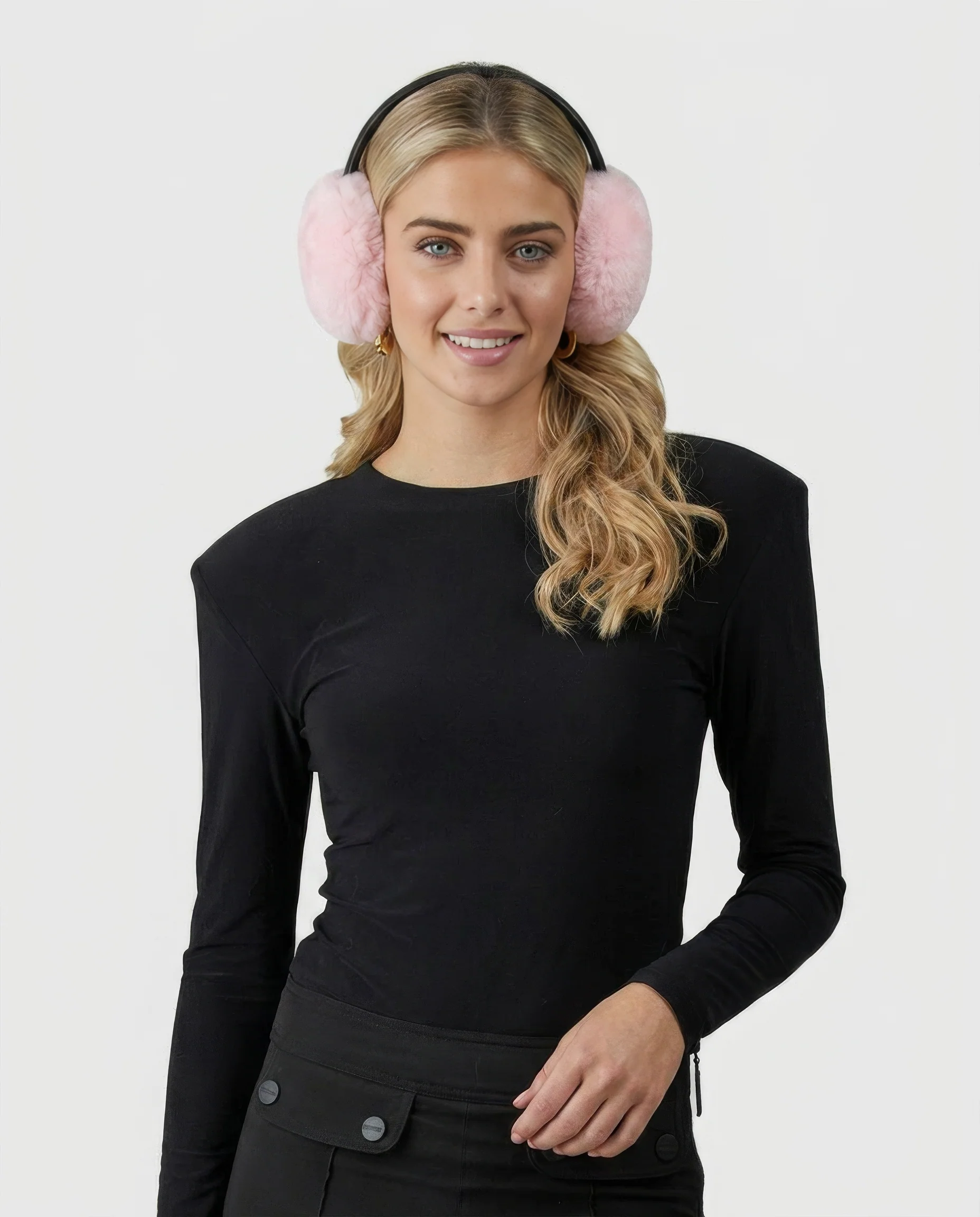 SELECT SHEARLING LAMB EARMUFFS WITH LEATHER FRAME - Image 31