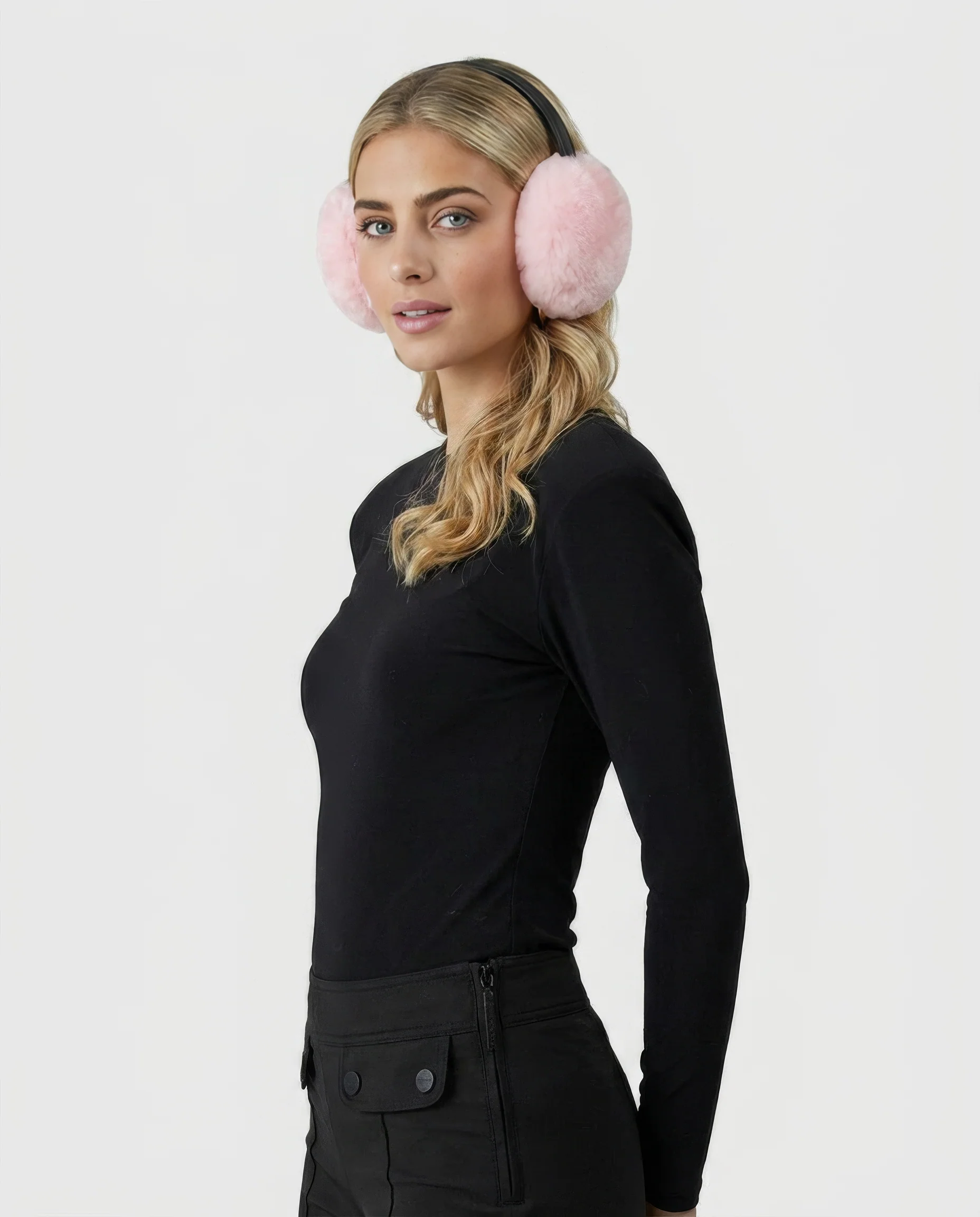 SELECT SHEARLING LAMB EARMUFFS WITH LEATHER FRAME - Image 33