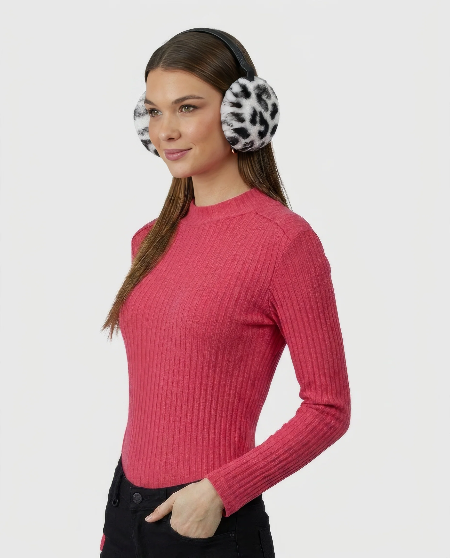 SELECT SHEARLING LAMB EARMUFFS WITH LEATHER FRAME - Image 36