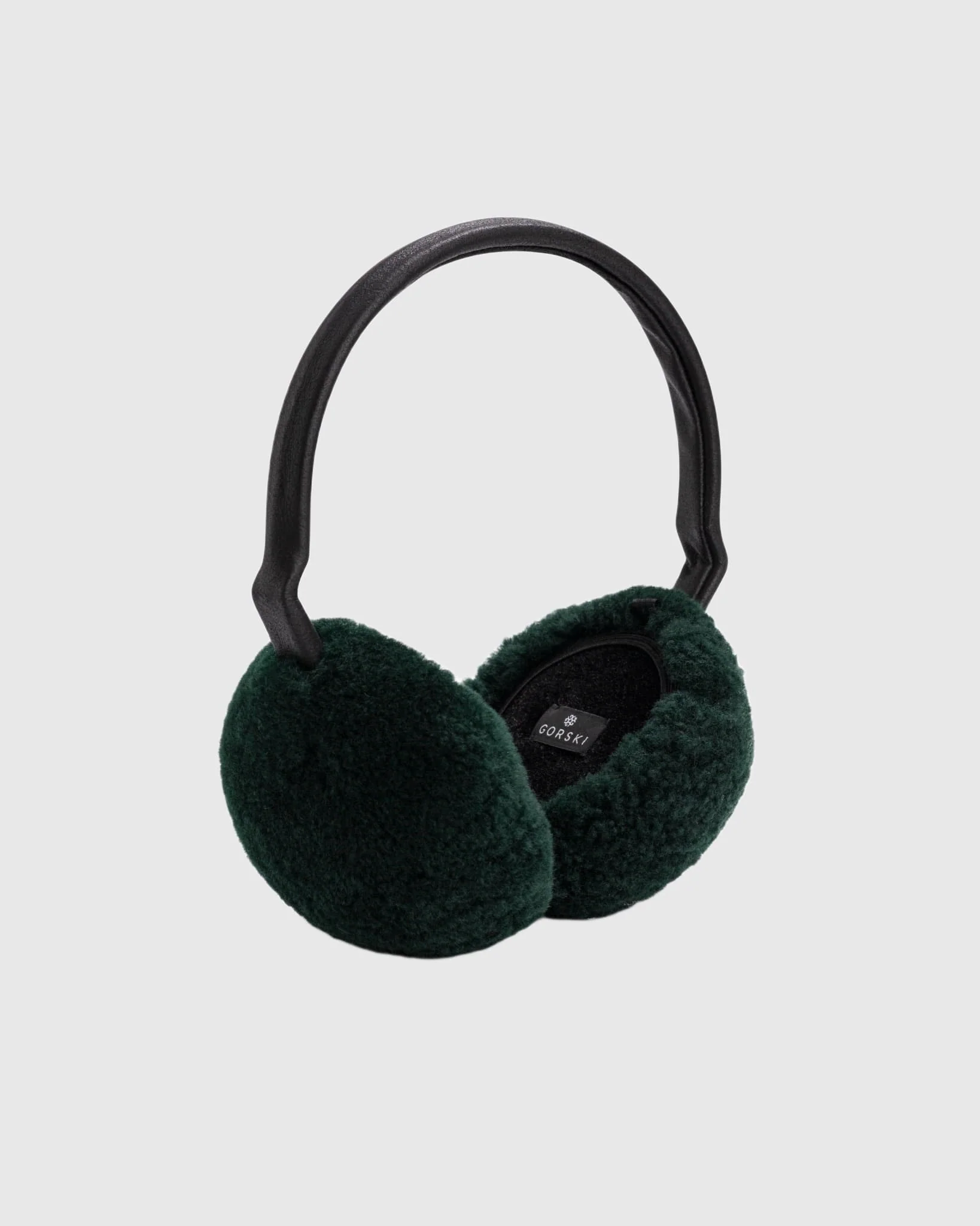 SELECT SHEARLING LAMB EARMUFFS WITH LEATHER FRAME - Image 8