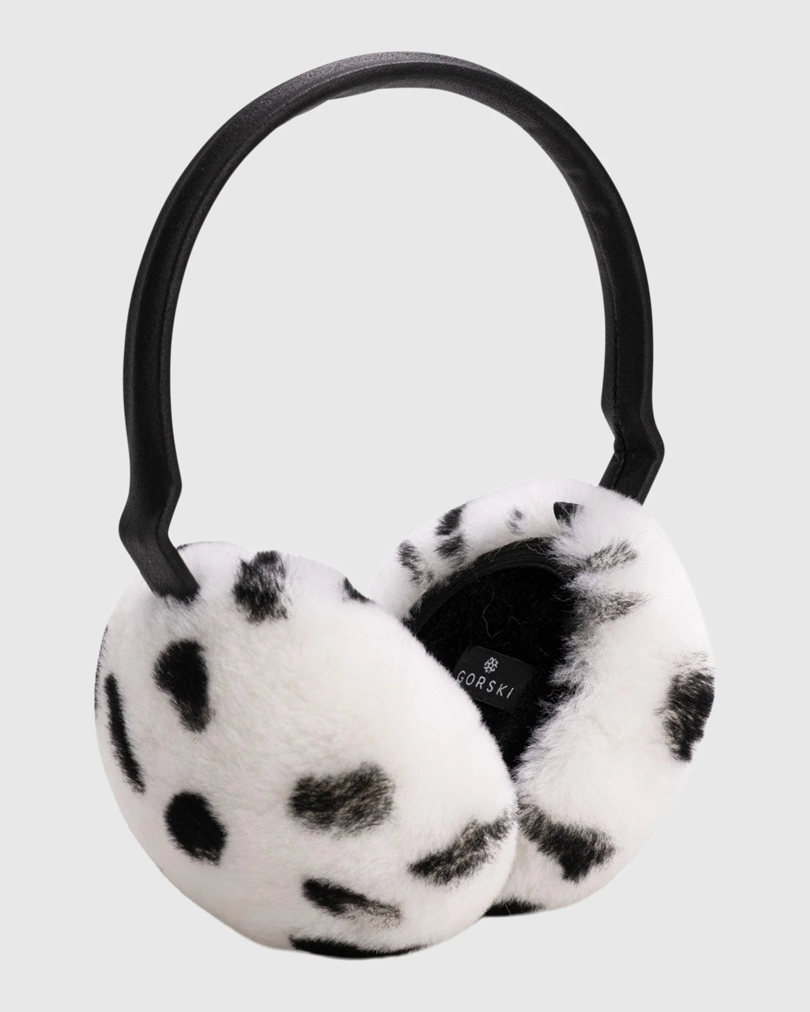 SELECT SHEARLING LAMB EARMUFFS WITH LEATHER FRAME - Image 4