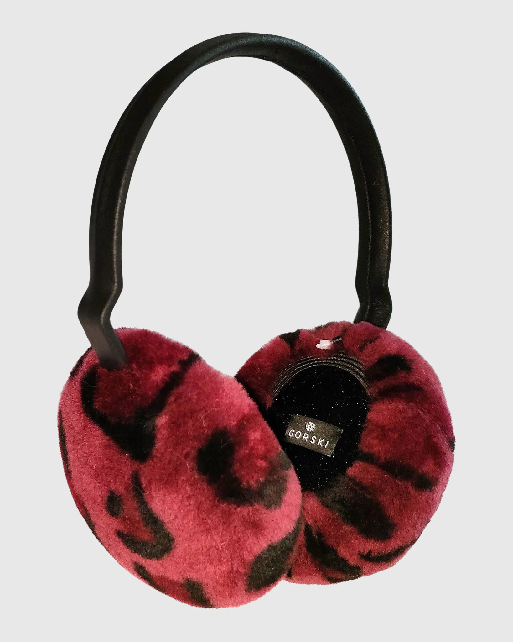 SELECT SHEARLING LAMB EARMUFFS WITH LEATHER FRAME - Image 9
