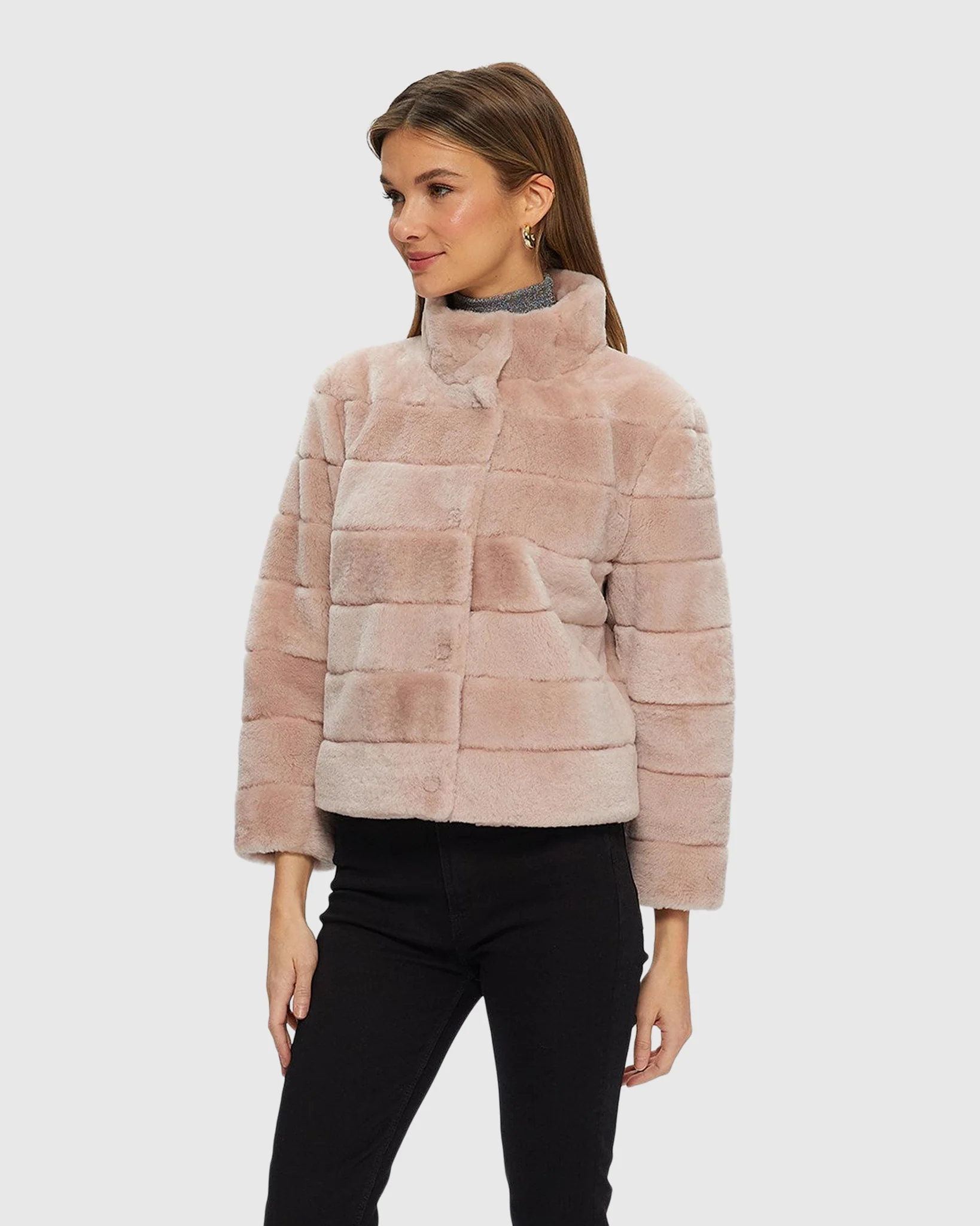 SHEARLING LAMB HORIZONTAL JACKET - Image 5