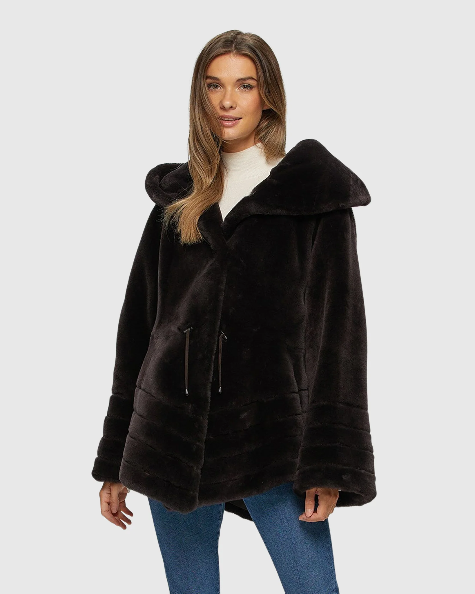 SHEARLING LAMB JACKET REVERSIBLE TO TAFFETA - Image 5