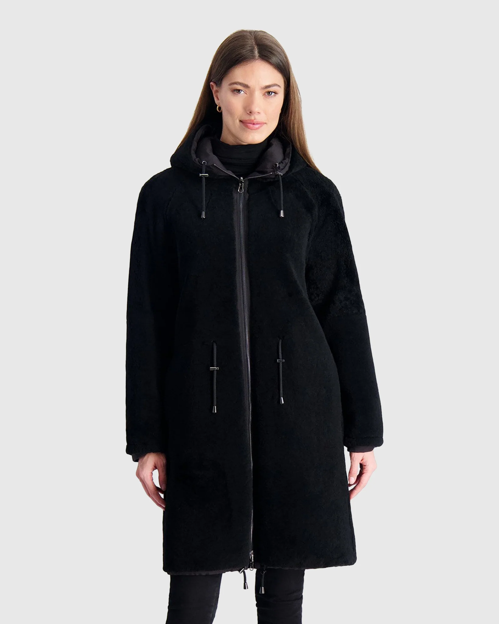 SHEARLING LAMB PARKA REVERSIBLE TO NYLON - Image 5