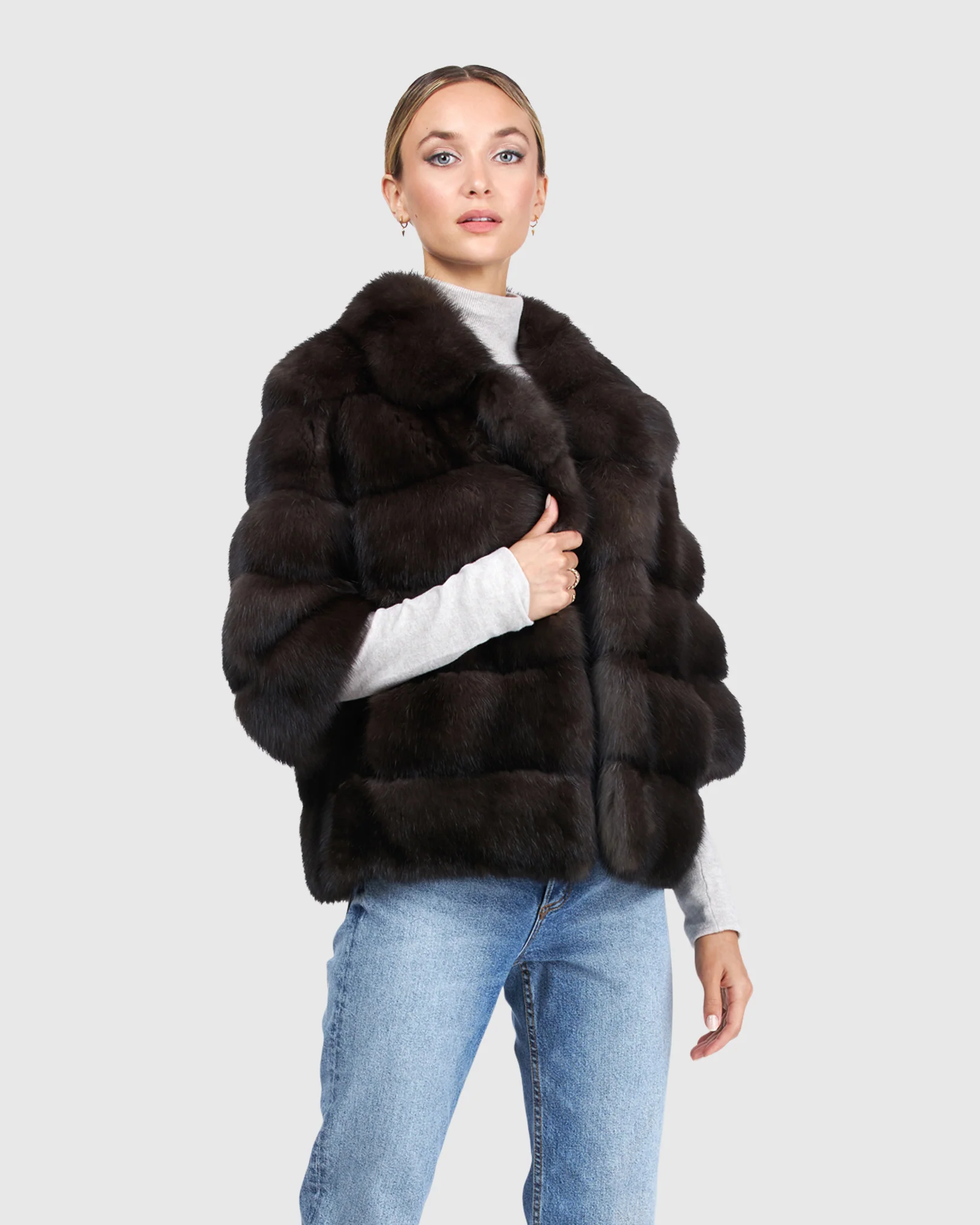 Short Sleeve Russian Sable Jacket - Image 2