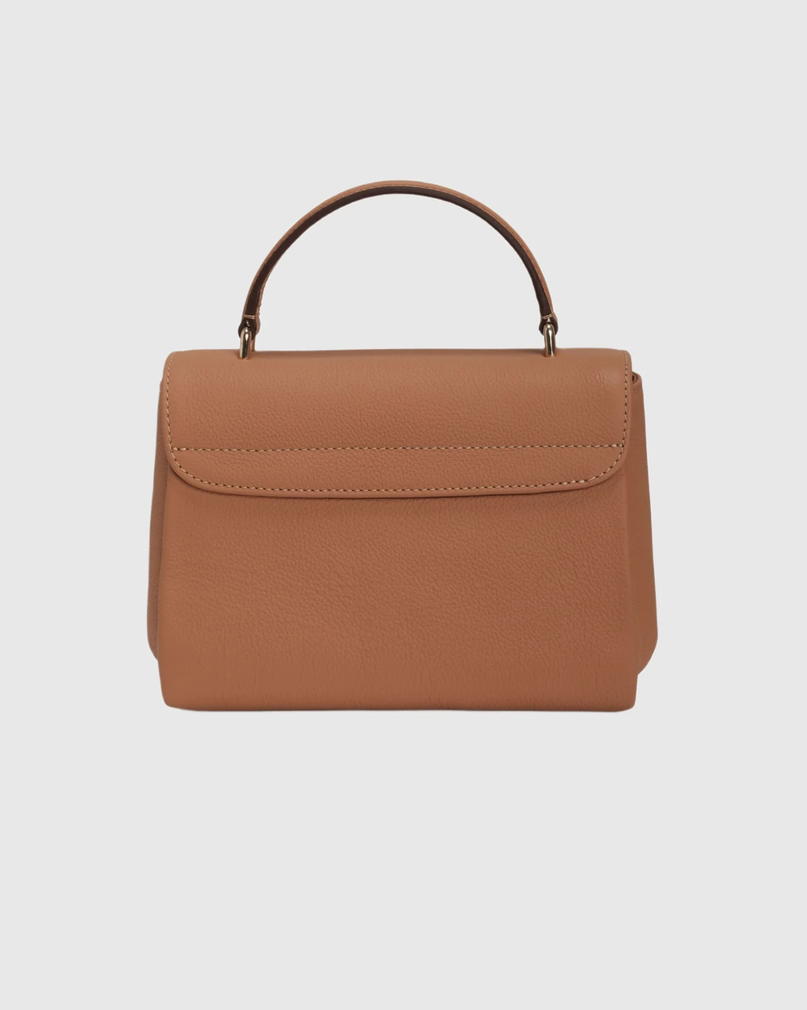 TOP HANDLE LEATHER CROSSBODY BAG - Image 3