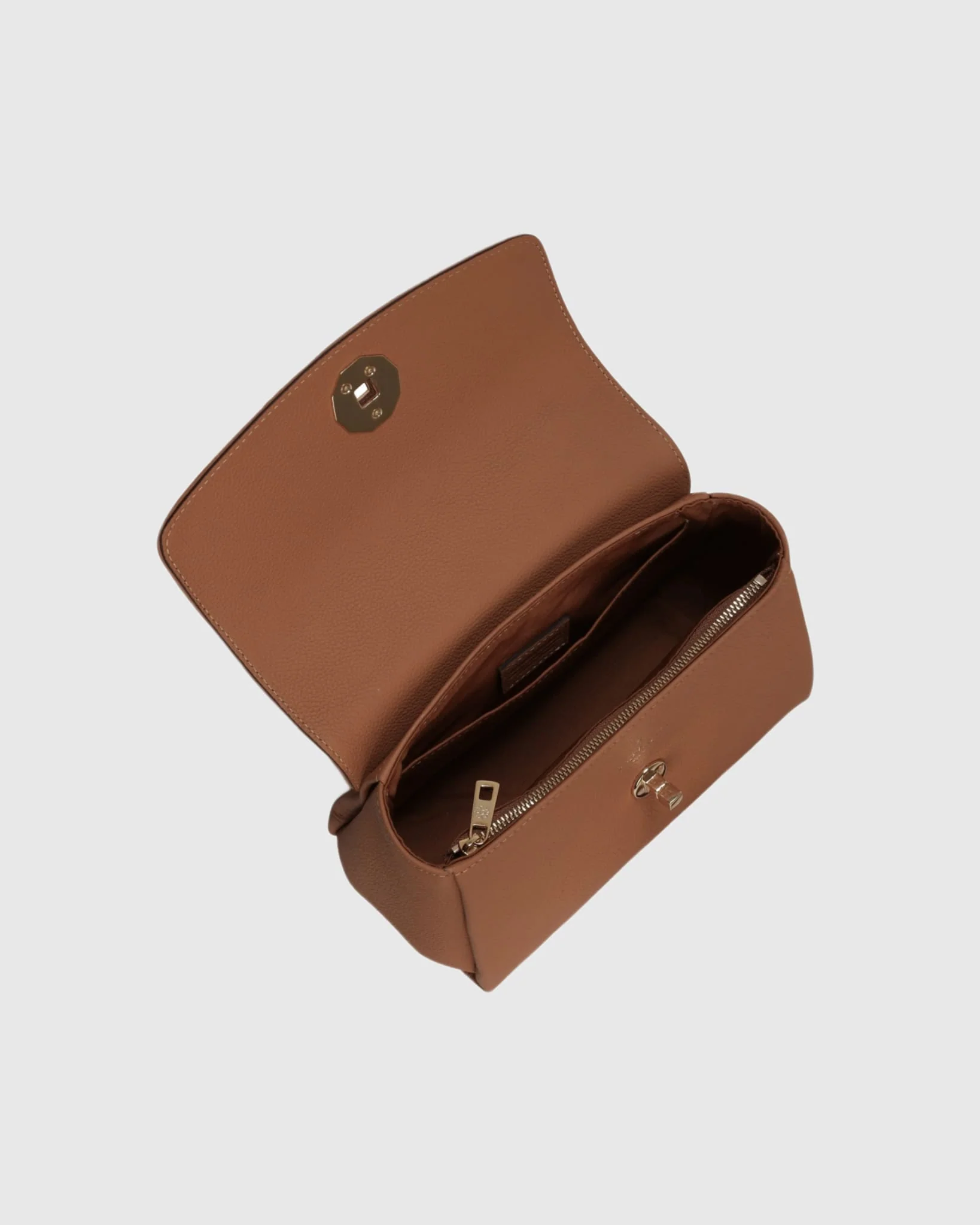 TOP HANDLE LEATHER CROSSBODY BAG - Image 4