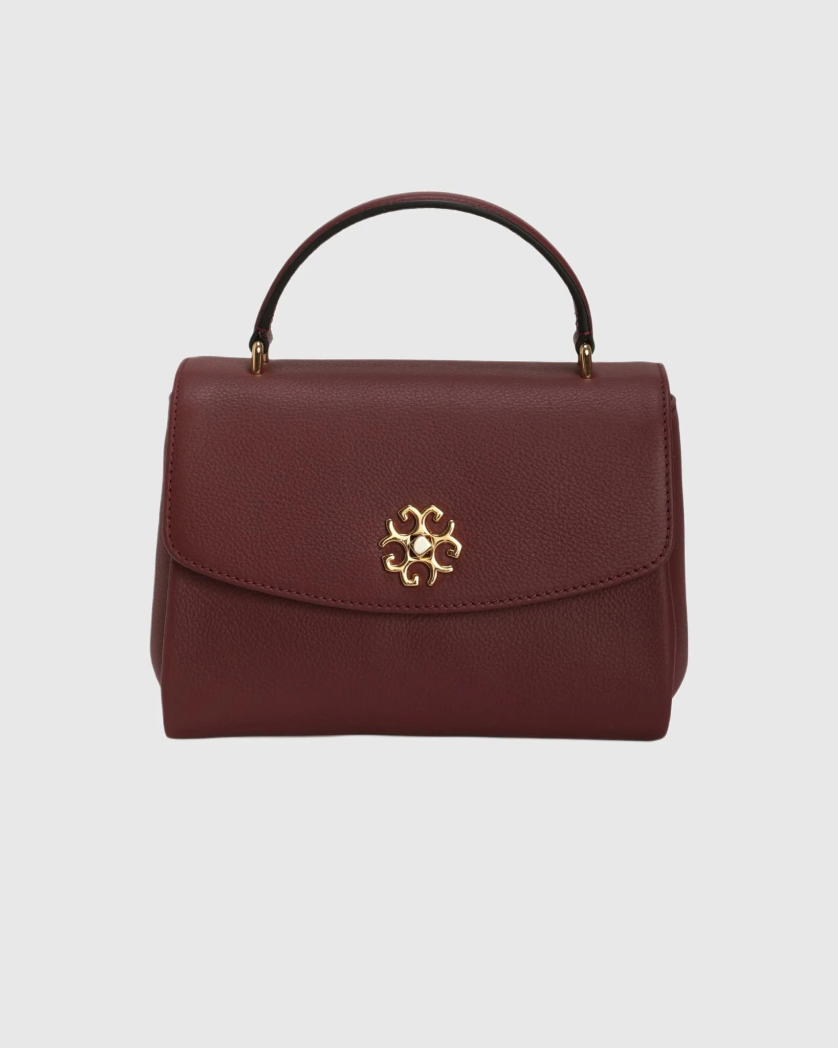 TOP HANDLE LEATHER CROSSBODY BAG - Image 9