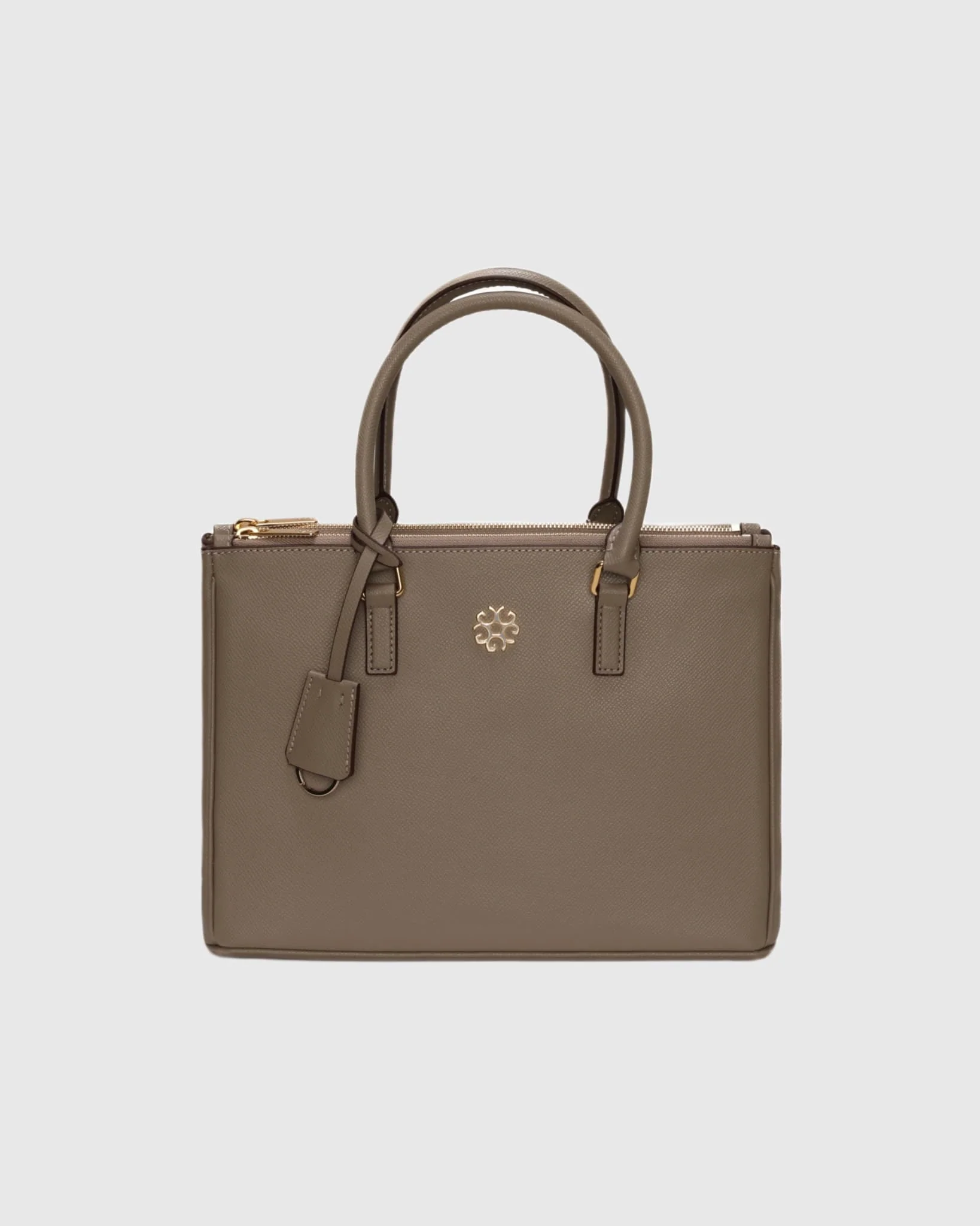 TOP HANDLE LEATHER CROSSBODY BAG