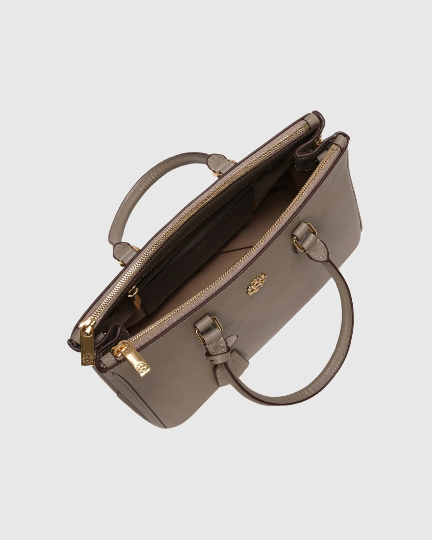 TOP HANDLE LEATHER CROSSBODY BAG - Image 4