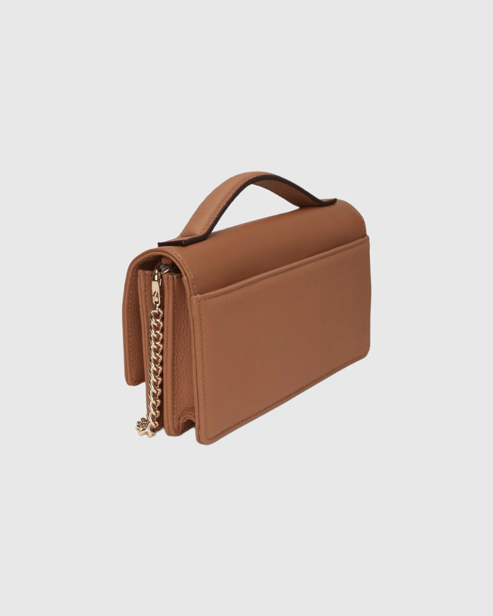 TOP HANDLE LEATHER CROSSBODY BAG - Image 6