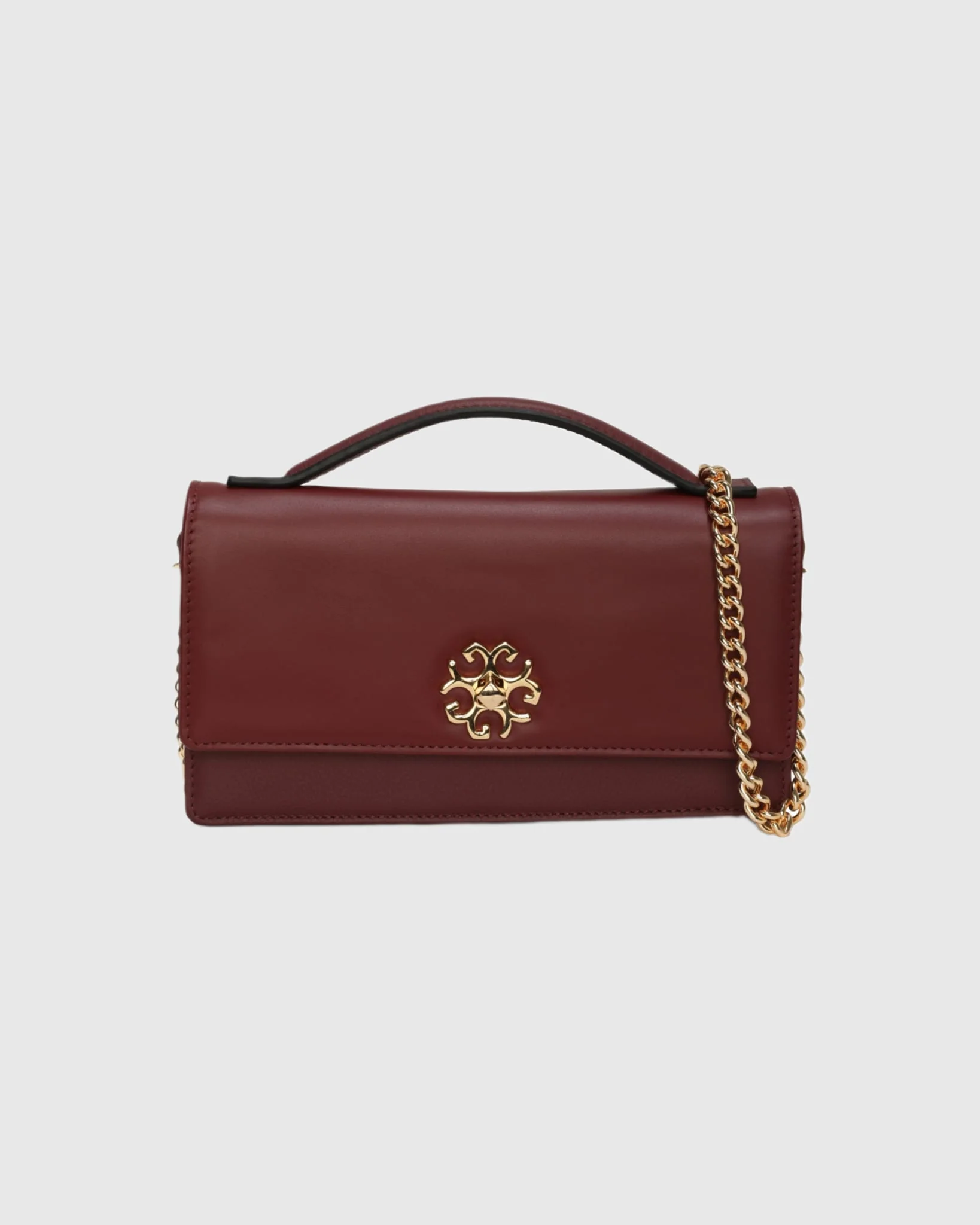 TOP HANDLE LEATHER CROSSBODY BAG - Image 9