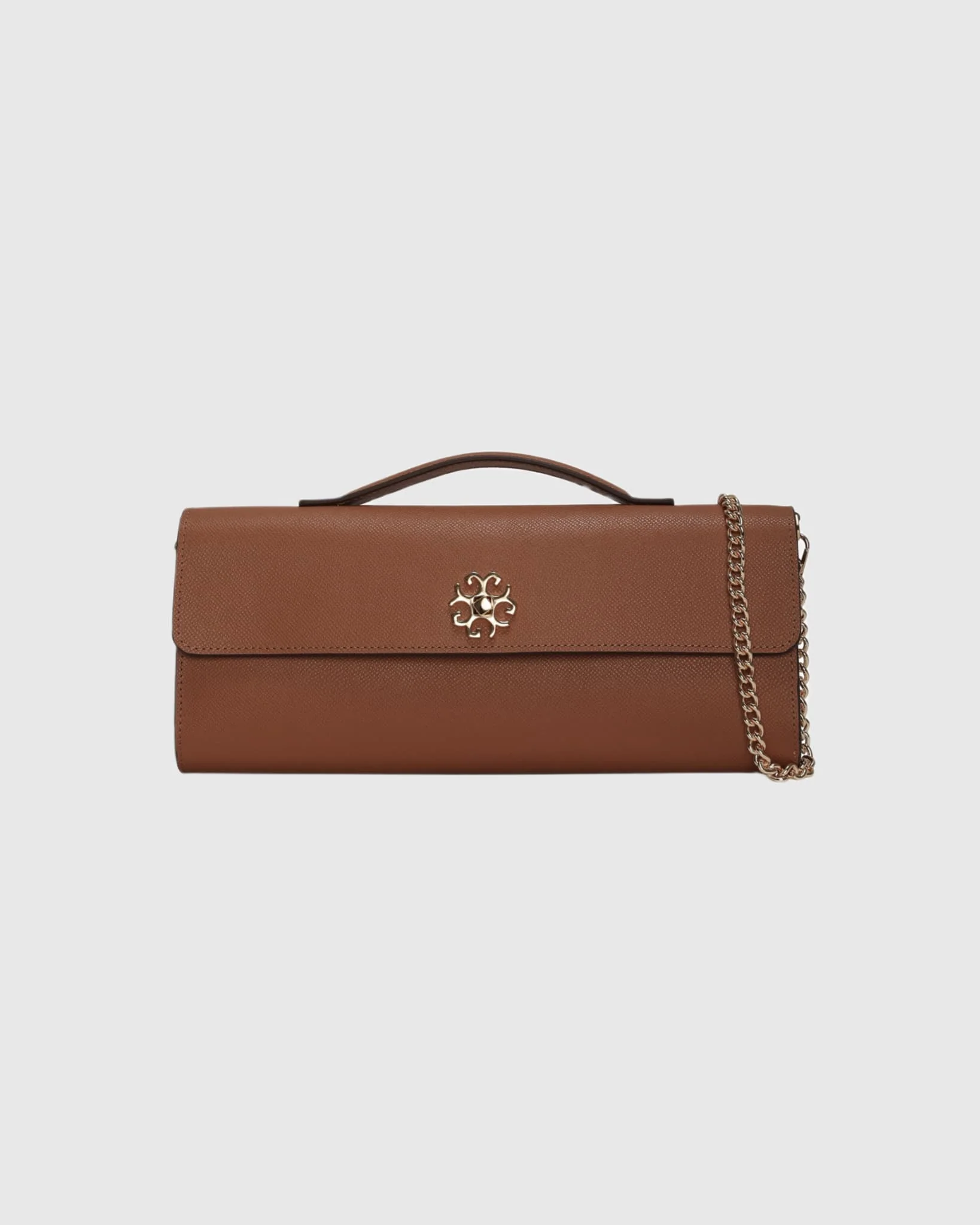 TOP HANDLE LEATHER CROSSBODY BAG - Image 5