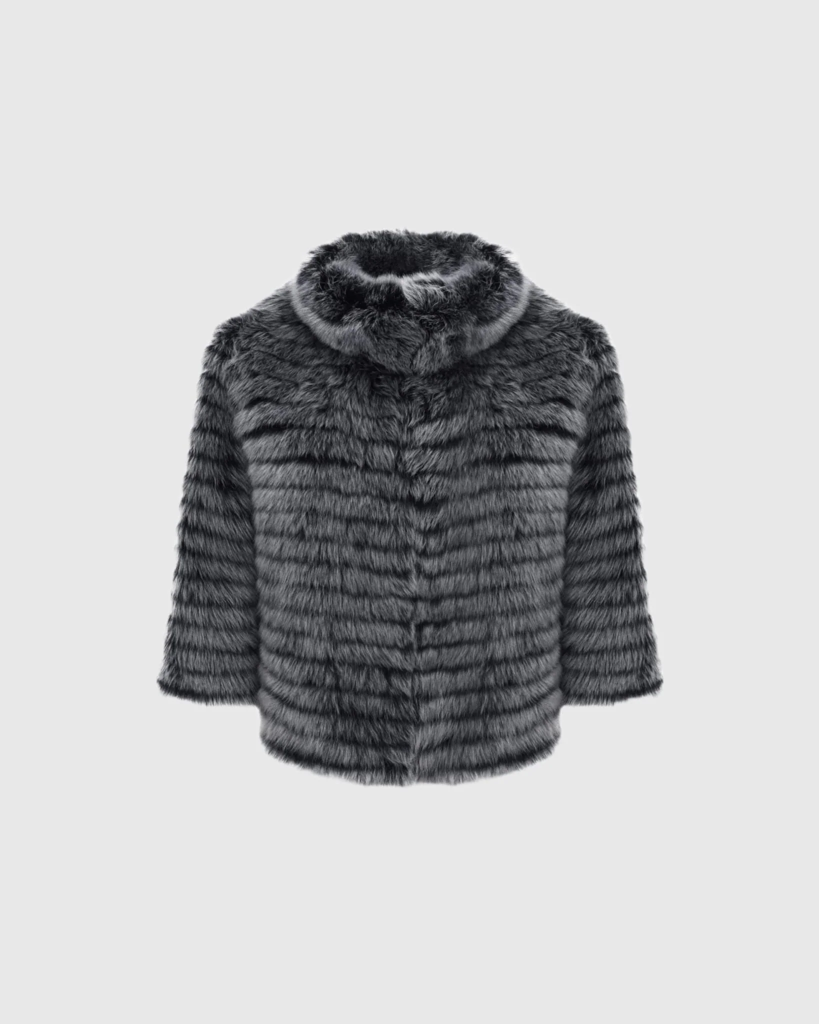 Toscana Shearling Lamb Layered Jacket - Image 14