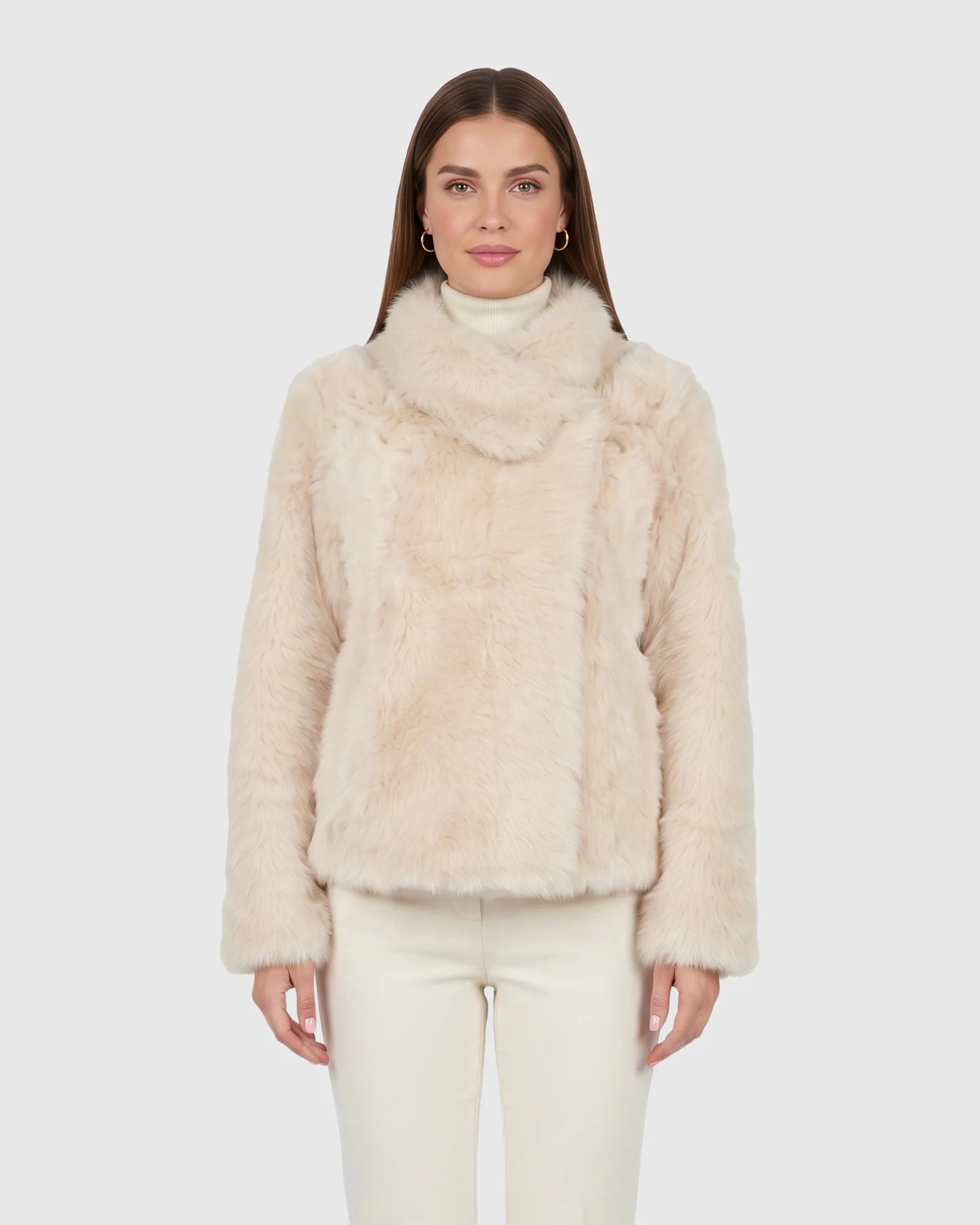Toscana Shearling Lamb Reversible Jacket - Image 17