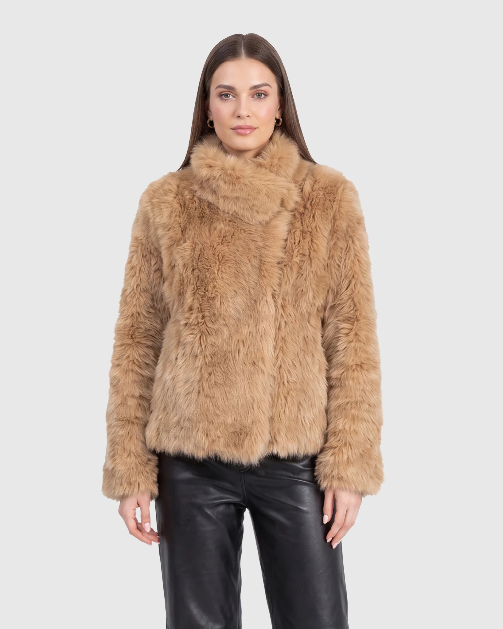 Toscana Shearling Lamb Reversible Jacket - Image 18