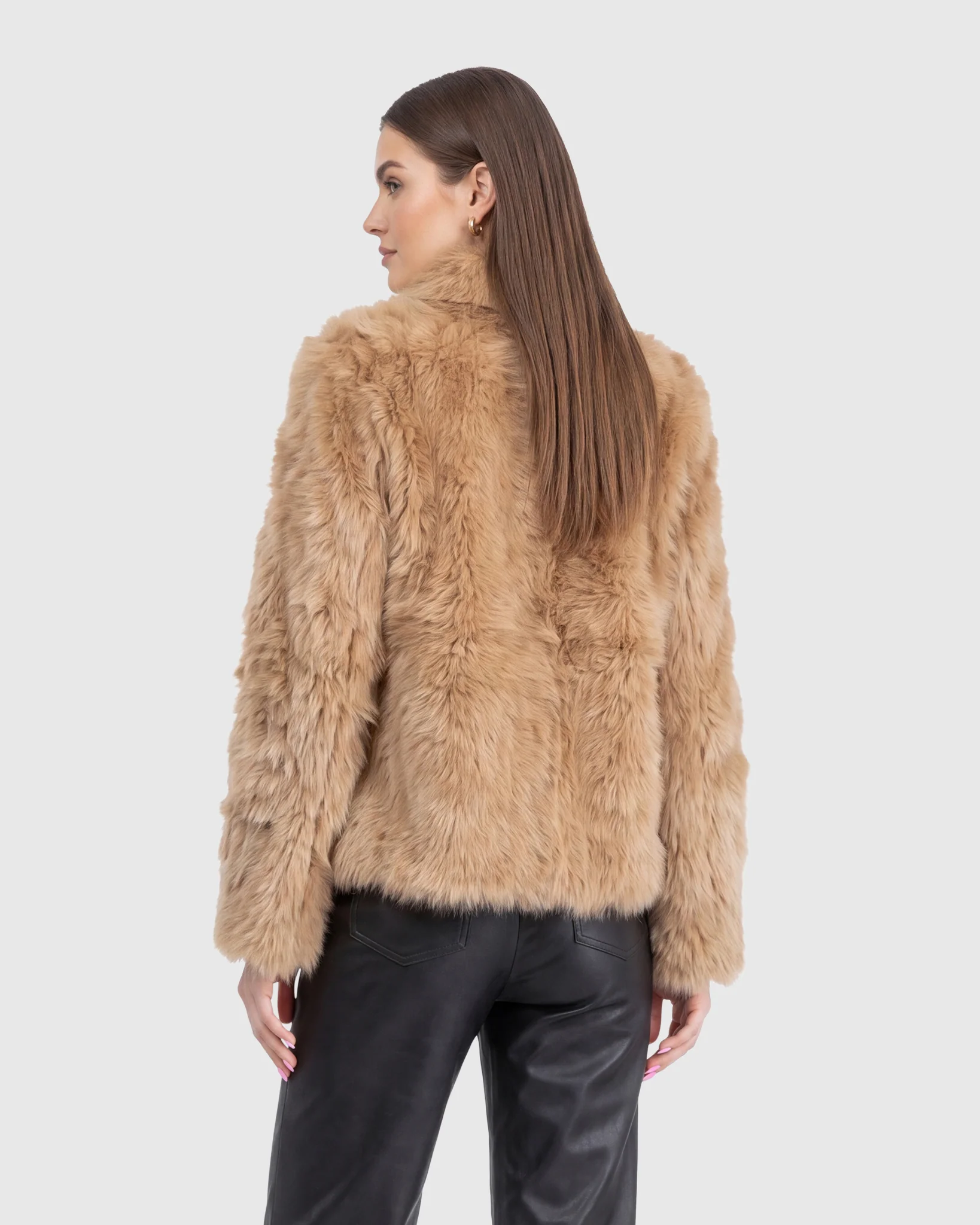 Toscana Shearling Lamb Reversible Jacket - Image 20