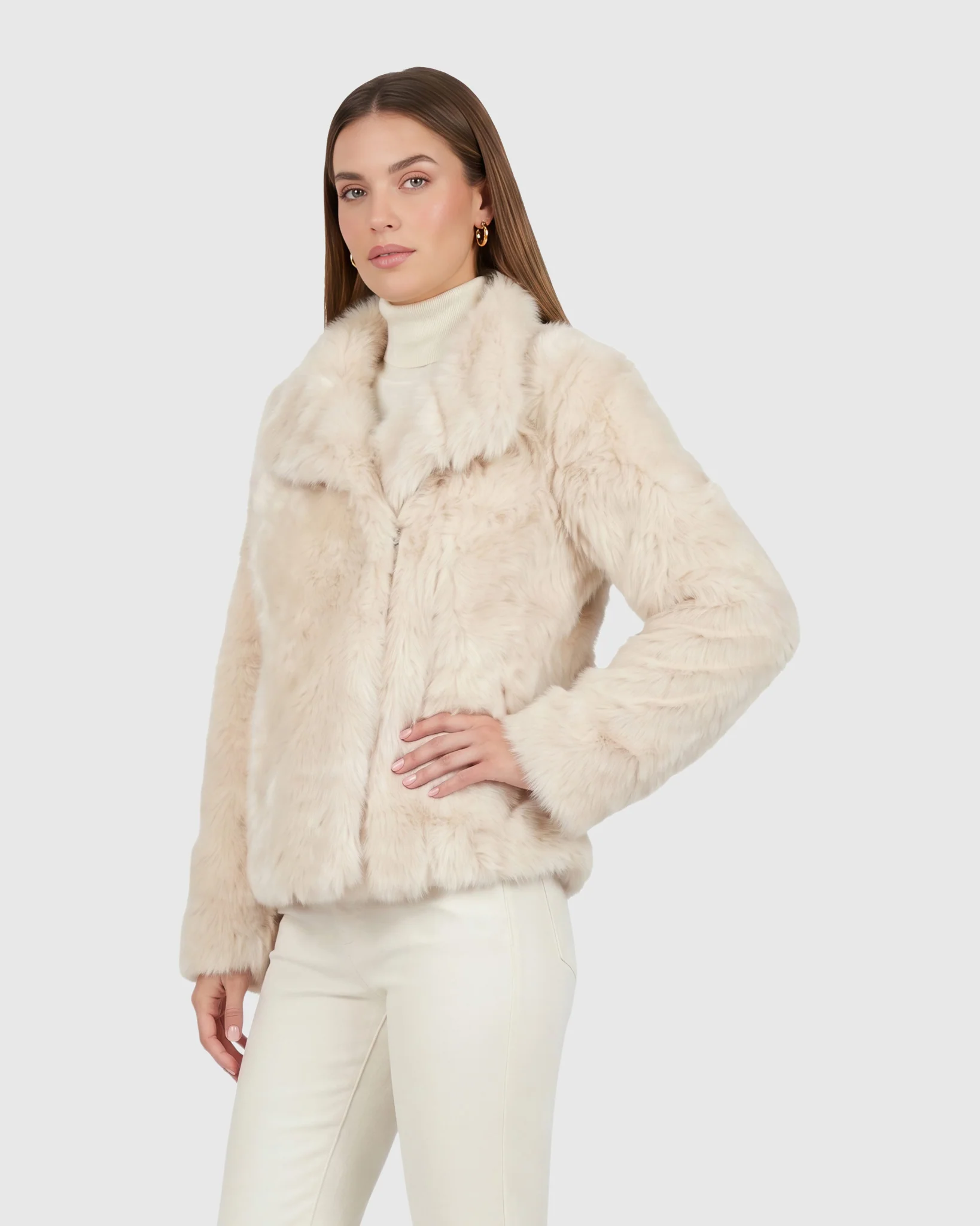 Toscana Shearling Lamb Reversible Jacket - Image 24