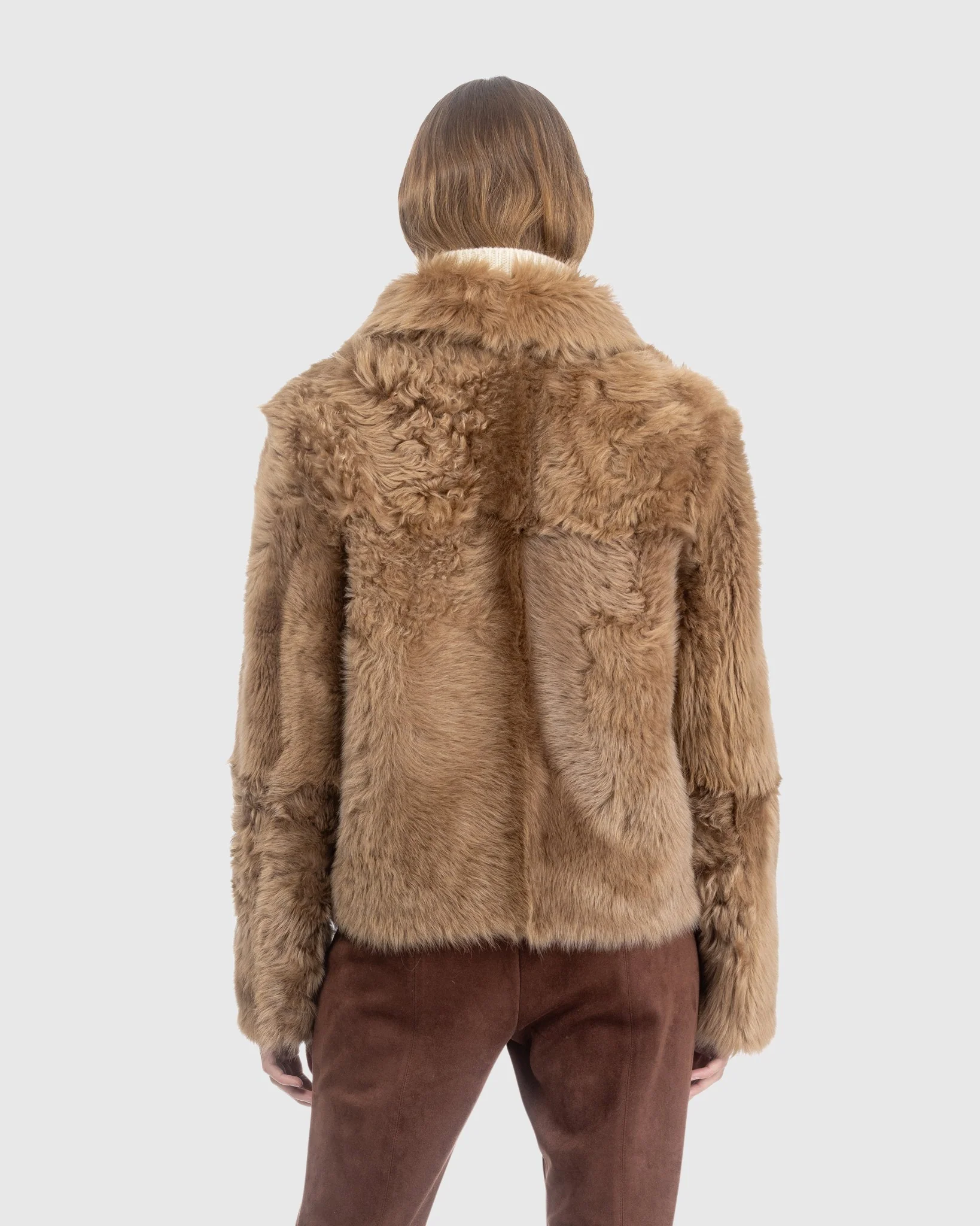 Toscana Shearling Lamb Reversible Jacket - Image 4