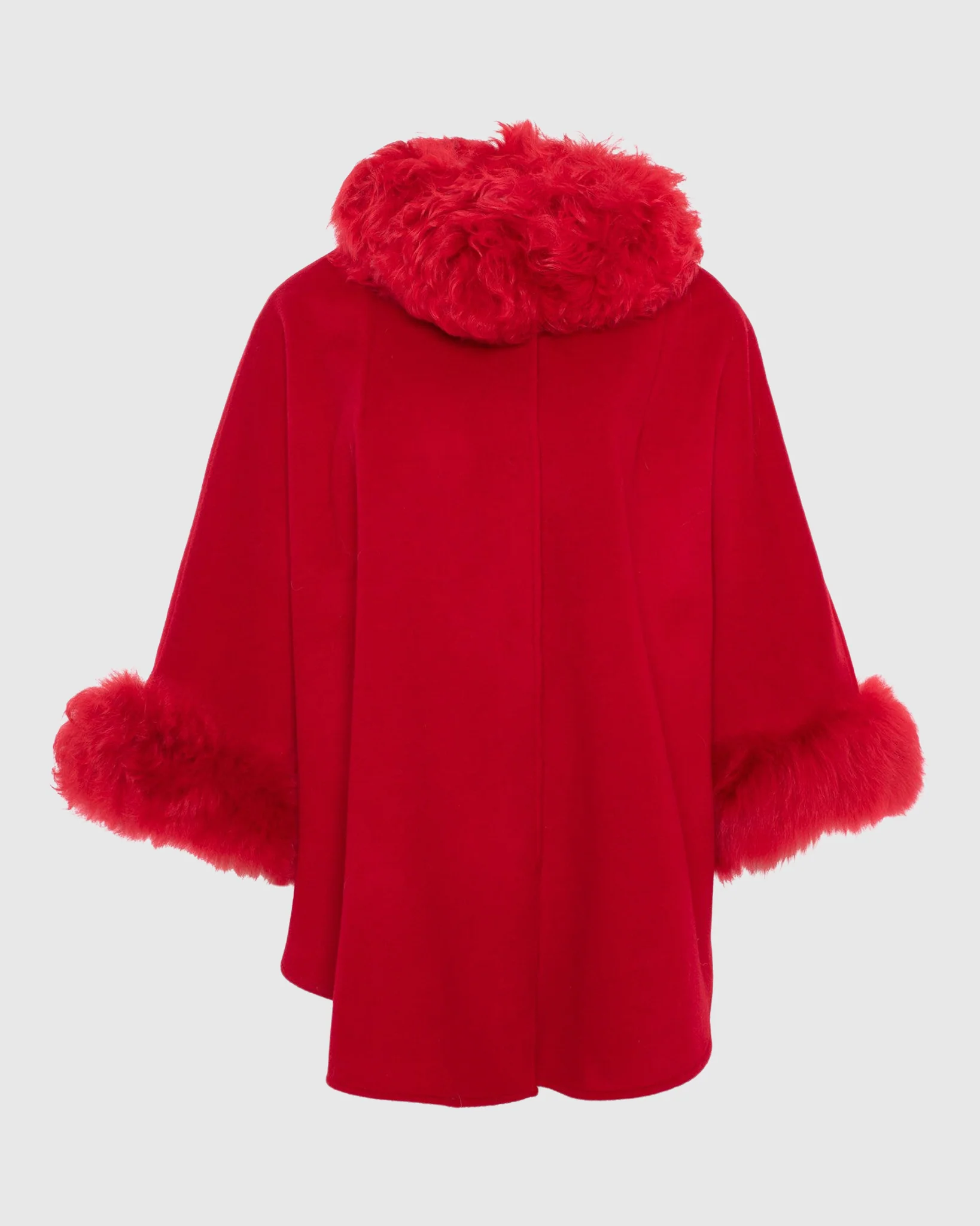 Cashmere & Wool Cape With Select Lamb Trim - Image 62