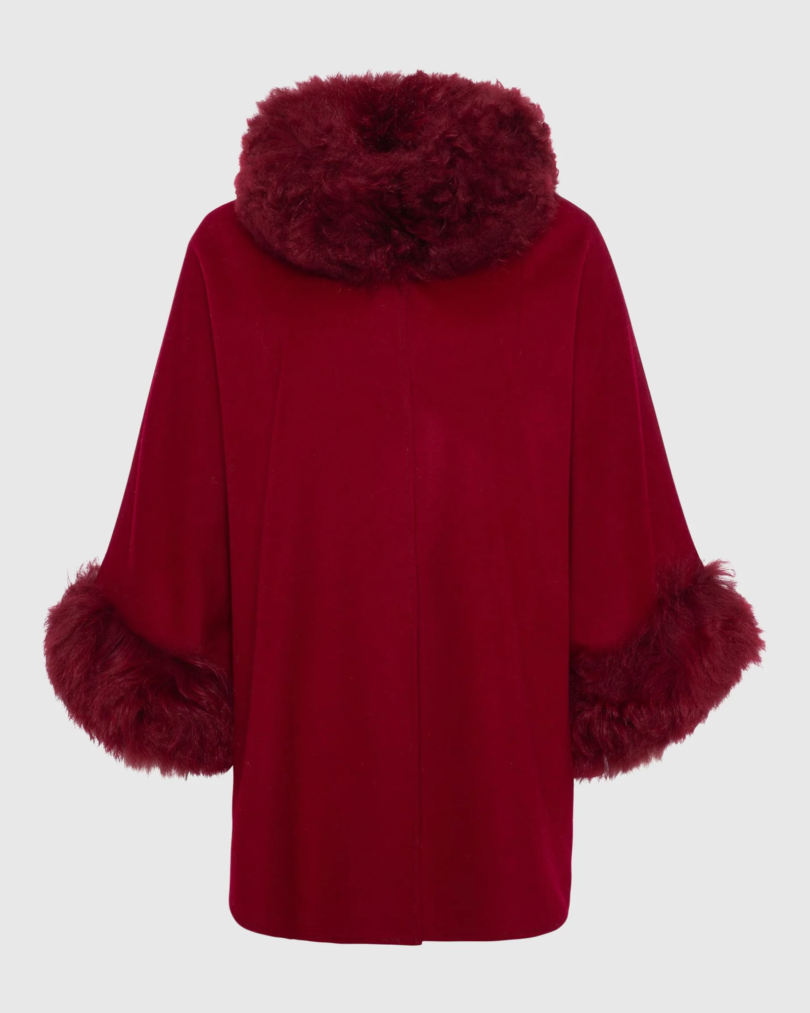 Cashmere & Wool Cape With Select Lamb Trim - Image 66